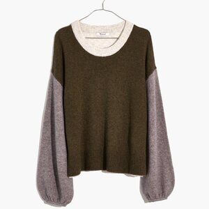 Madewell Payton Colorblock Coziest Yarn Sweater XS
